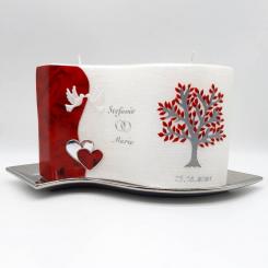 Hochzeitskerze Welle 