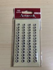 Art-Work Sticker "Kristall Herzen 6mm klar" 