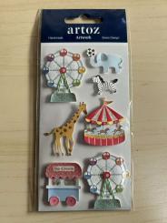 Art-Work Sticker "Zirkus und Tiere" 