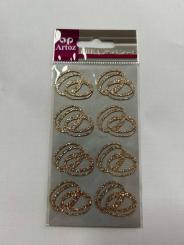 Eheringe gold Glitzer 