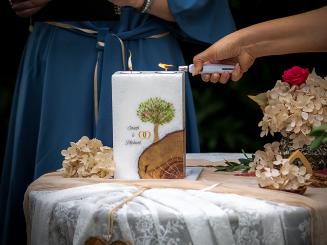 Hochzeitskerze Crystal Optik 