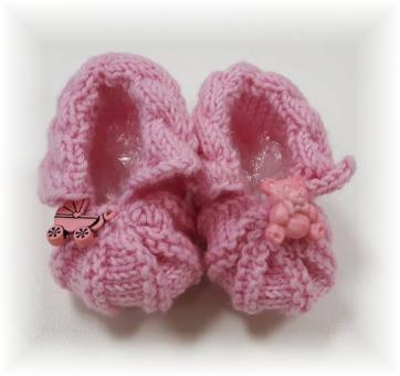 Babypatscherl handgestrickt rosa 